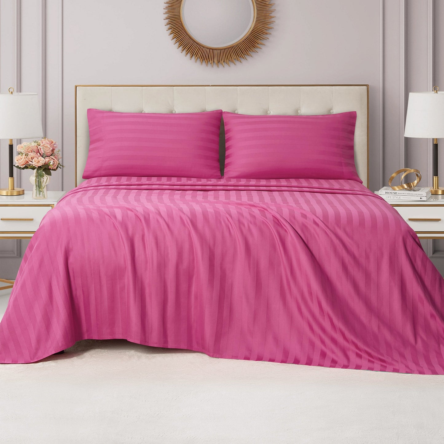 Royal Dreams Sheet Set - Hot Pink - Juicy Couture