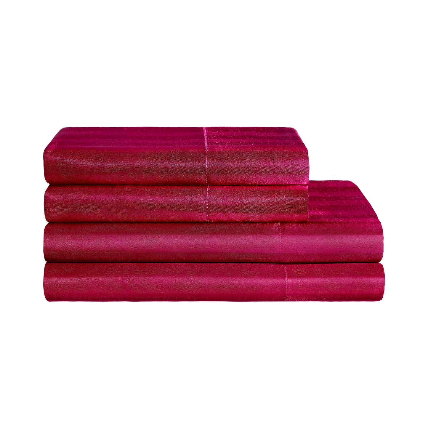 Damask Stripe Satin Sheet Set - Hot Pink - Juicy Couture
