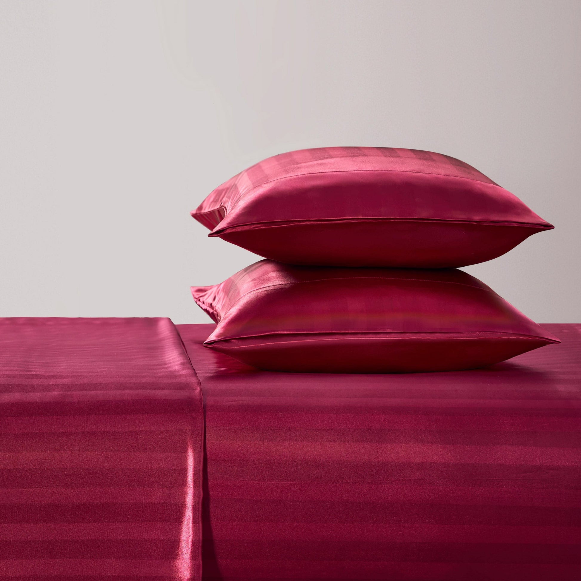 Damask Stripe Satin Sheet Set - Hot Pink - Juicy Couture