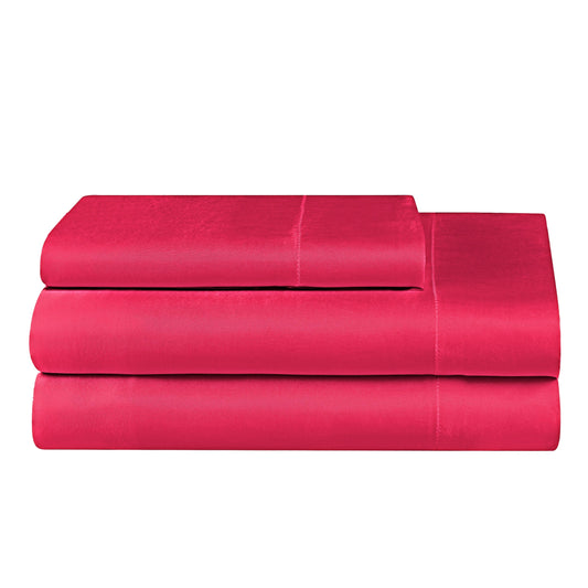 Solid Satin Sheet Set - Hot Pink - Juicy Couture