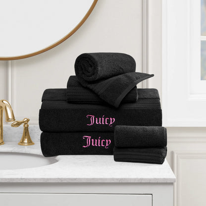 Alyssa Bath Towel Set - Black - Juicy Couture