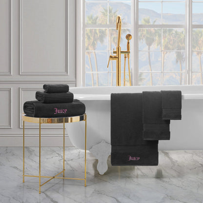 Alyssa Bath Towel Set - Black - Juicy Couture