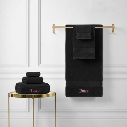 Alyssa Bath Towel Set - Black - Juicy Couture