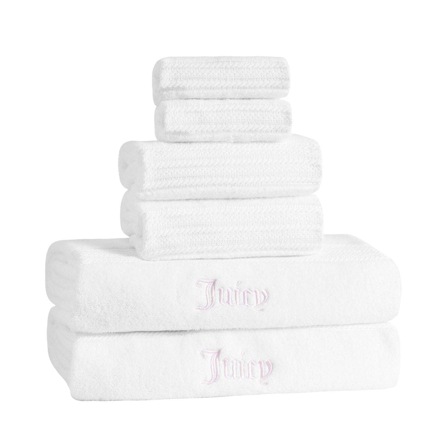 Alyssa Bath Towel Set - White - Juicy Couture