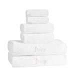 Alyssa Bath Towel Set - White - Juicy Couture