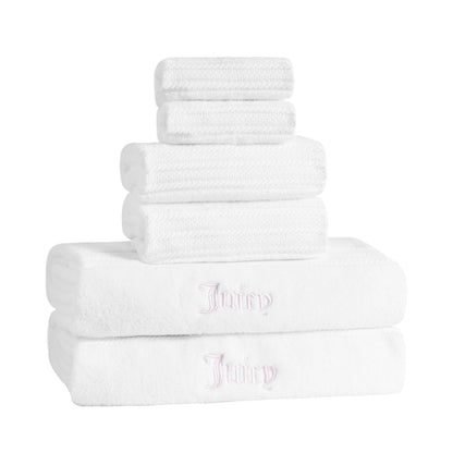 Alyssa Bath Towel Set - White - Juicy Couture