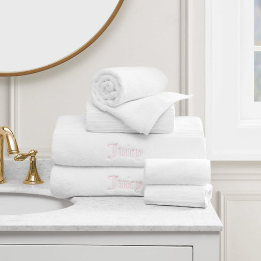 Alyssa Bath Towel Set - White - Juicy Couture