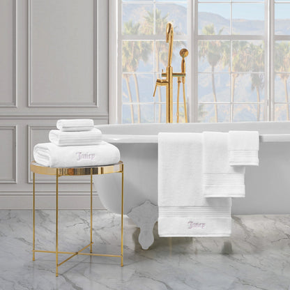 Alyssa Bath Towel Set - White - Juicy Couture