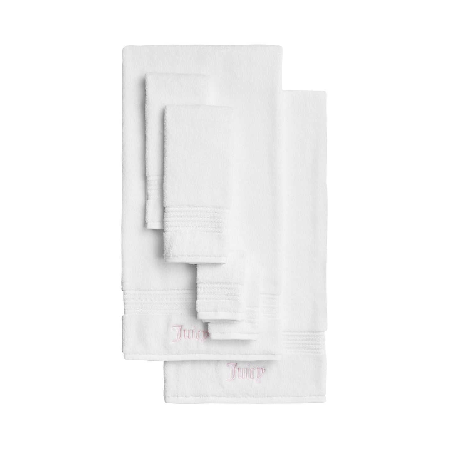 Alyssa Bath Towel Set - White - Juicy Couture