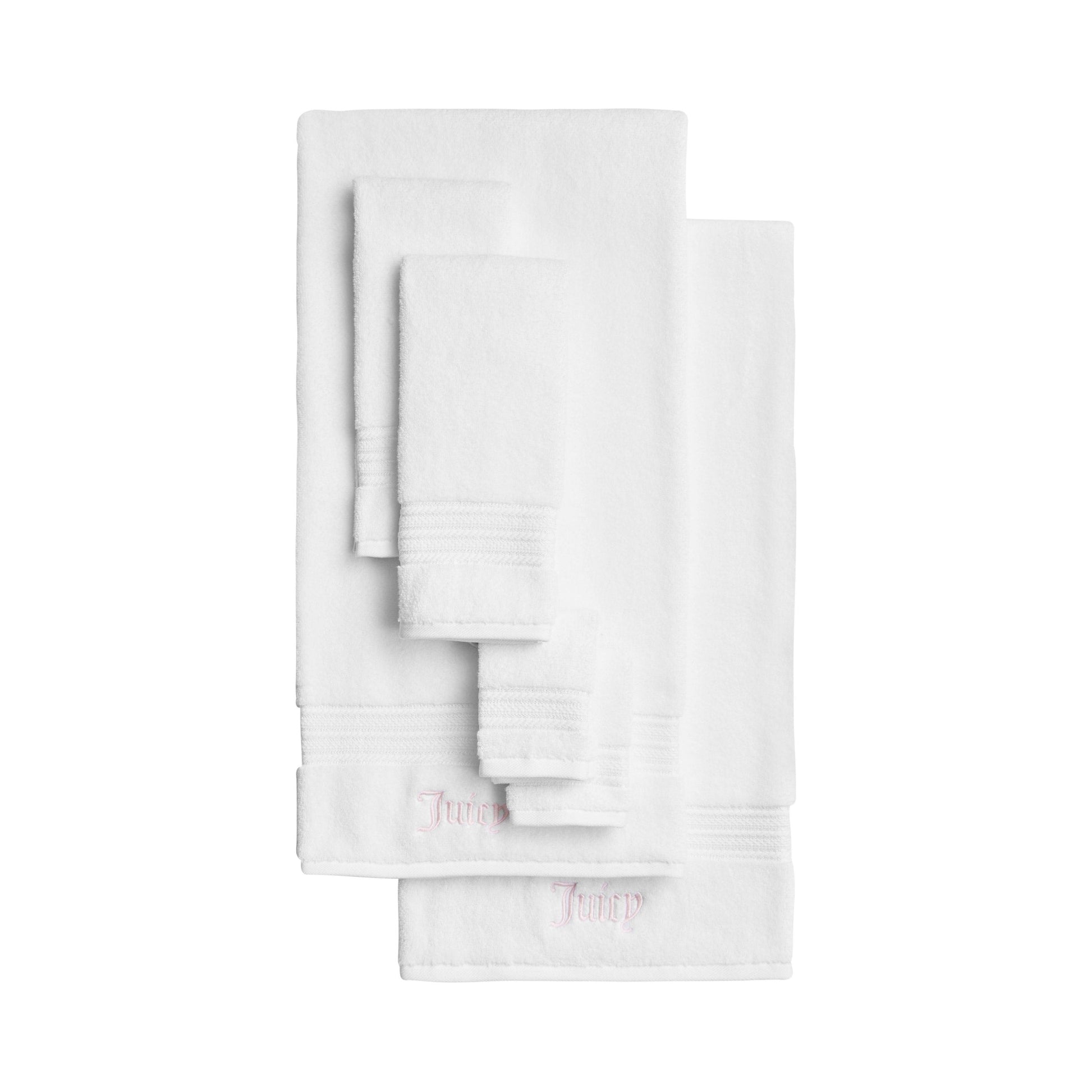Alyssa Bath Towel Set - White - Juicy Couture