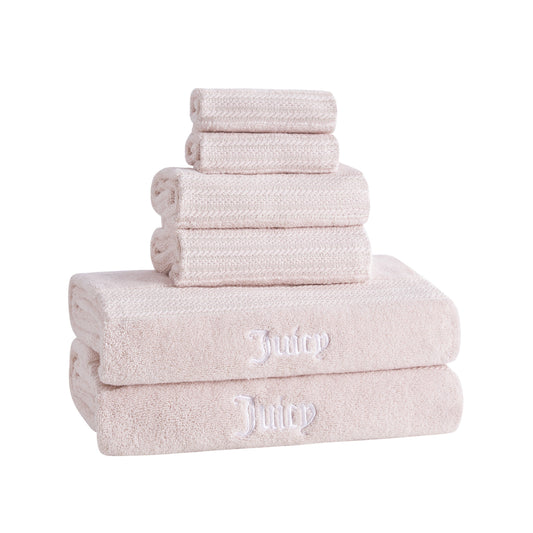 Alyssa Bath Towel Set - Pink - Juicy Couture