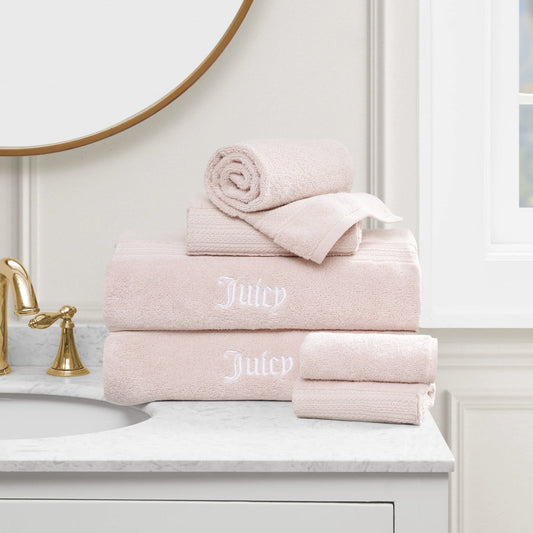 Alyssa Bath Towel Set - Pink - Juicy Couture