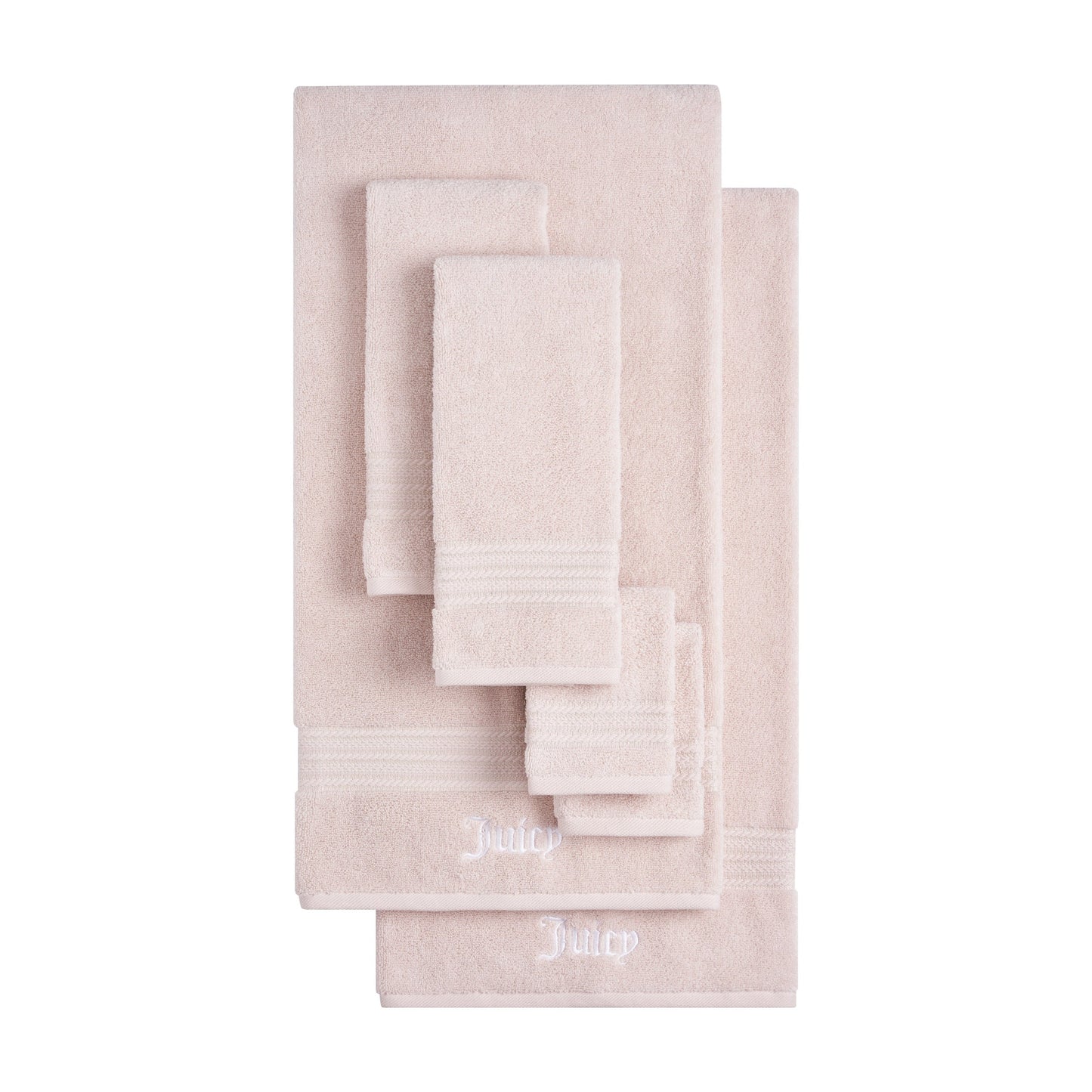 Alyssa Bath Towel Set - Pink - Juicy Couture