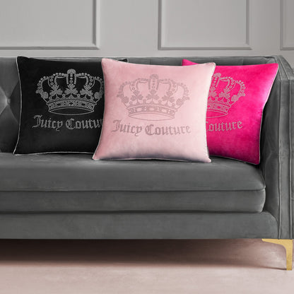 Gothic Rhinestone Crown Pillow - Hot Pink - Juicy Couture