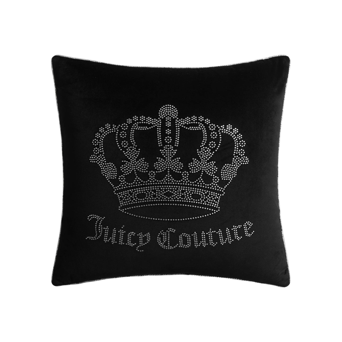Gothic Rhinestone Crown Pillow - Black - Juicy Couture