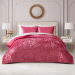 Crushed Velvet Comforter Set - Hot Pink - Juicy Couture