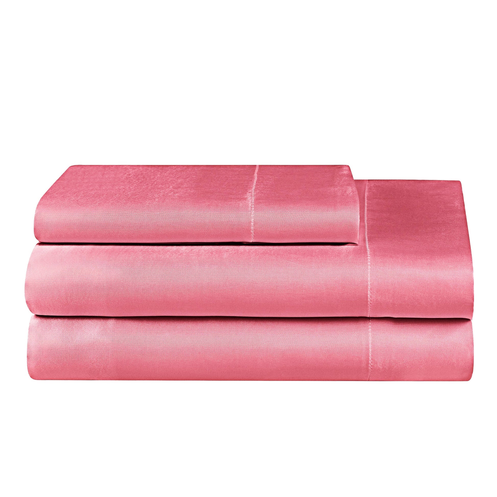 Solid Satin Sheet Set - Rose Pink - Juicy Couture
