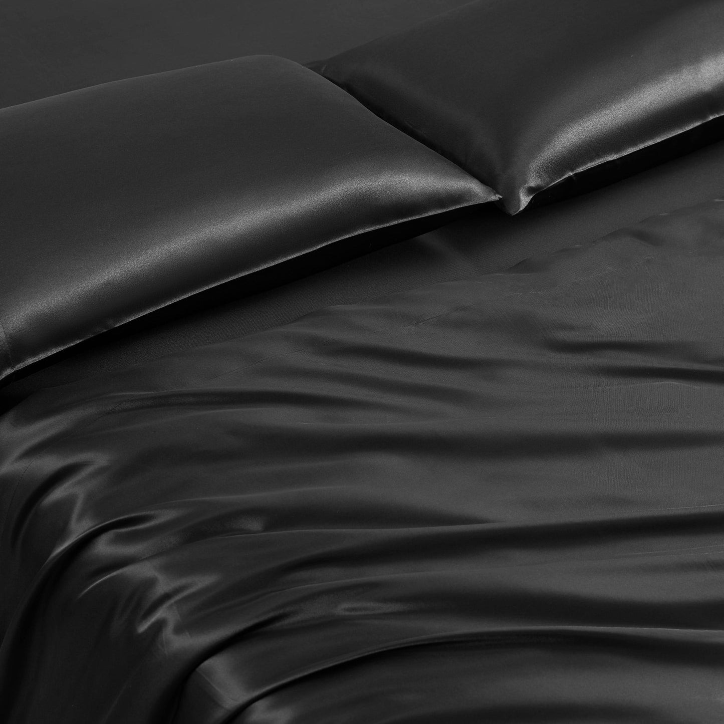 Modern Leopard Satin Bed in a Bag Bedding Set - Black Leopard - Juicy Couture