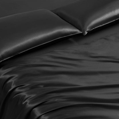 Modern Leopard Satin Bed in a Bag Bedding Set - Black Leopard - Juicy Couture