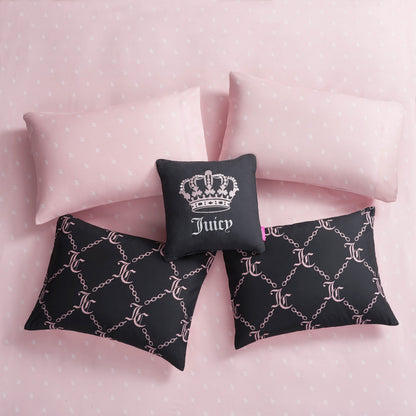 Link Printed Bed in a Bag Bedding Set - Black - Juicy Couture