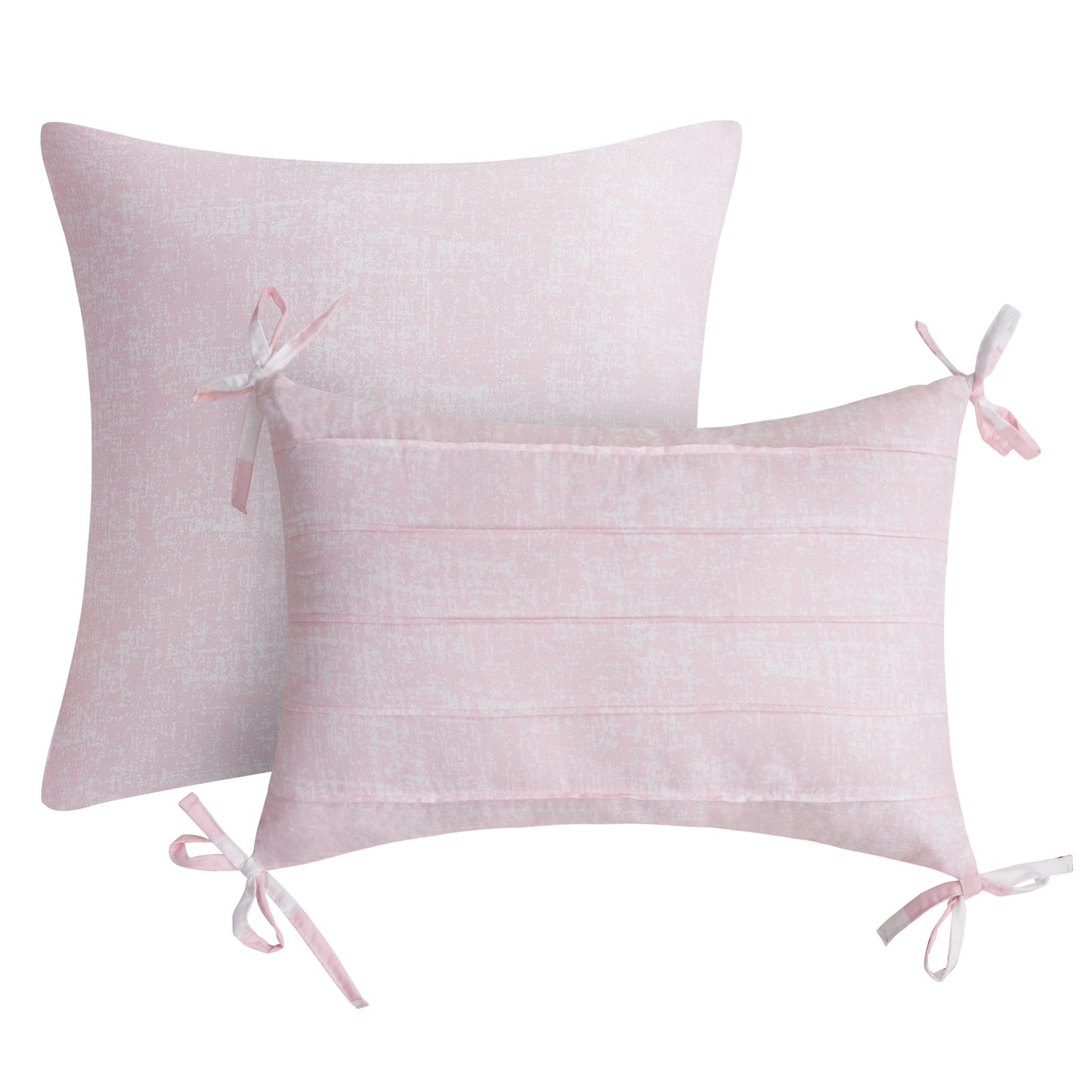 Cabana Striped Reversible Comforter Set - White/Dogwood Pink - Juicy Couture