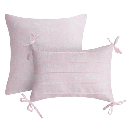 Cabana Striped Reversible Comforter Set - White/Dogwood Pink - Juicy Couture