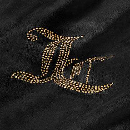 Solid Velour Comforter Set - Black - Juicy Couture