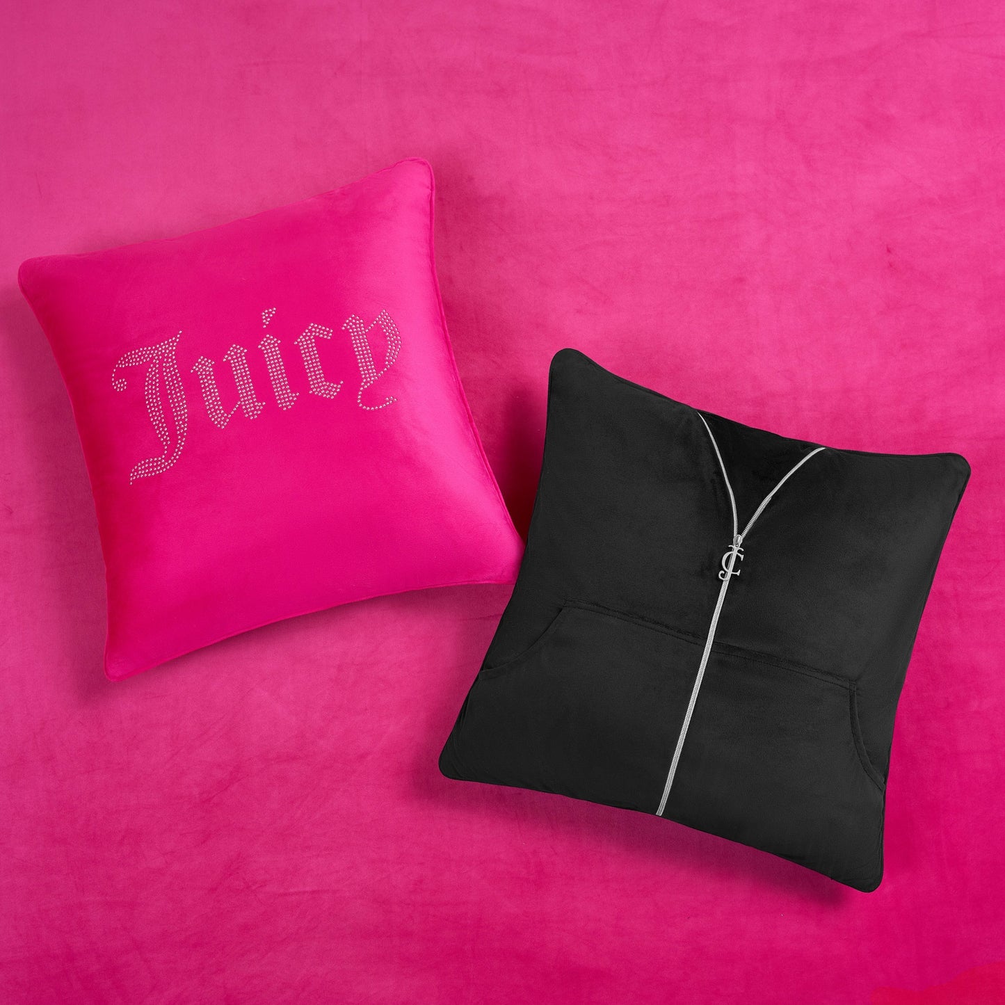 Solid Velour Comforter Set - Hot Pink - Juicy Couture