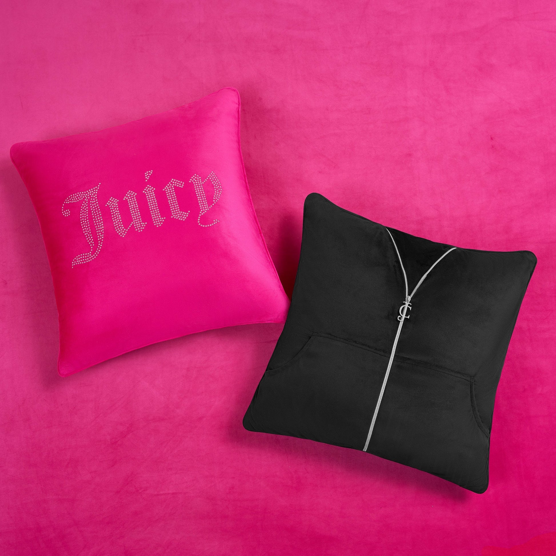 Solid Velour Comforter Set - Hot Pink - Juicy Couture