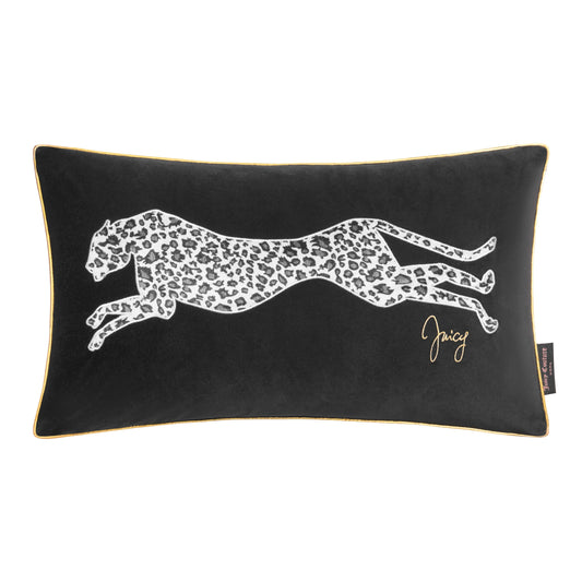 Velvet Cheetah Pillow - Black - Juicy Couture