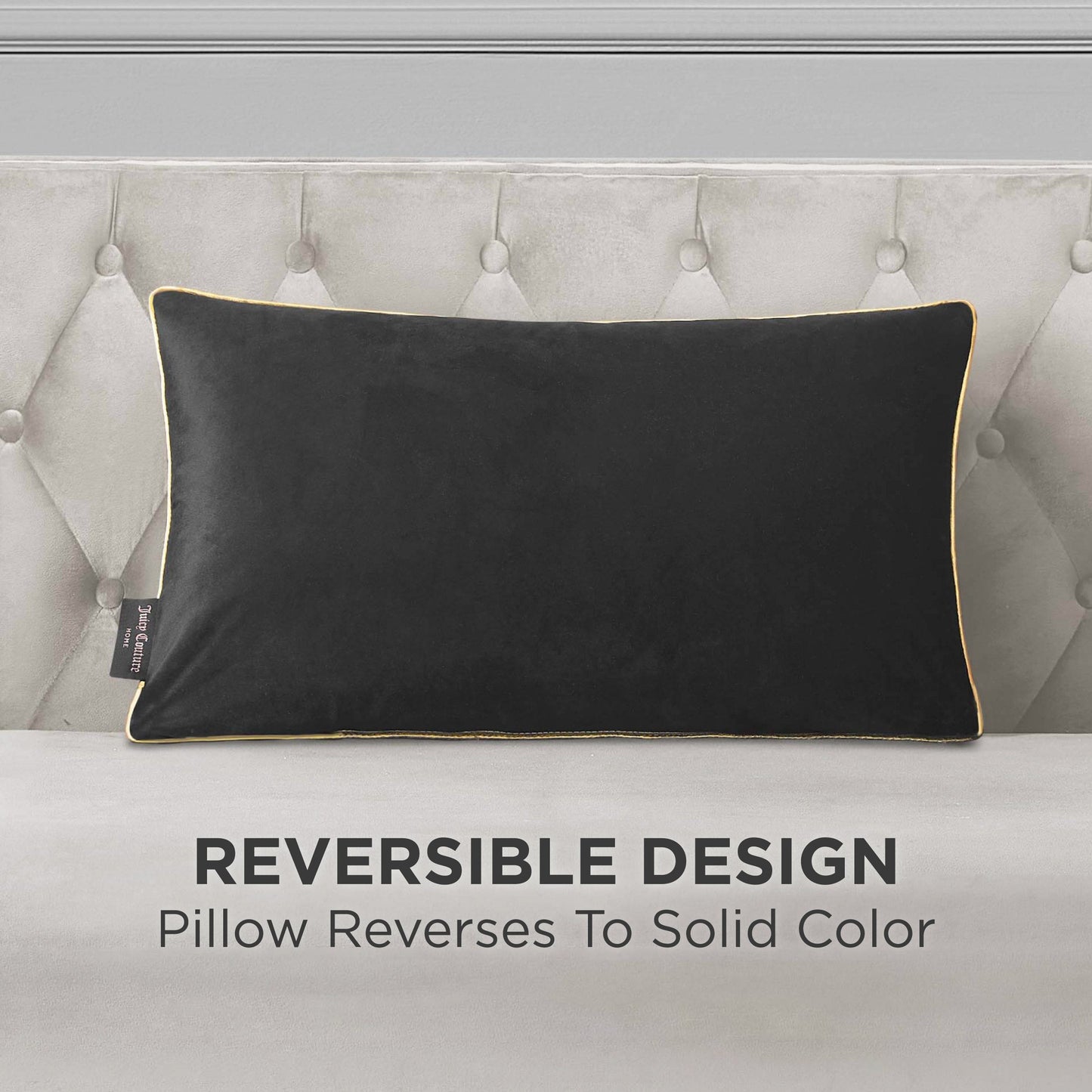 Velvet Cheetah Pillow - Black - Juicy Couture