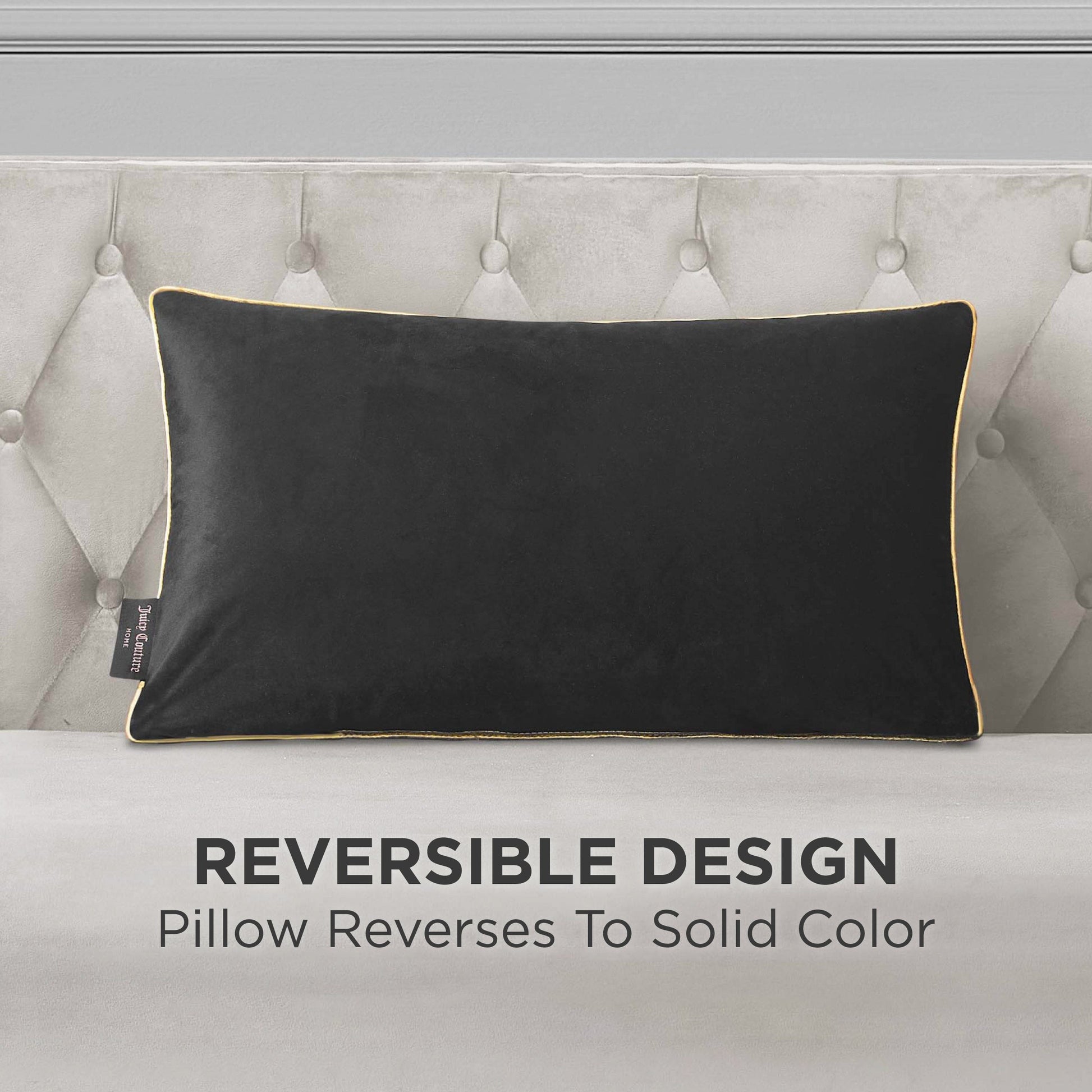 Velvet Cheetah Pillow - Black - Juicy Couture