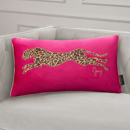 Velvet Cheetah Pillow - Hot Pink - Juicy Couture