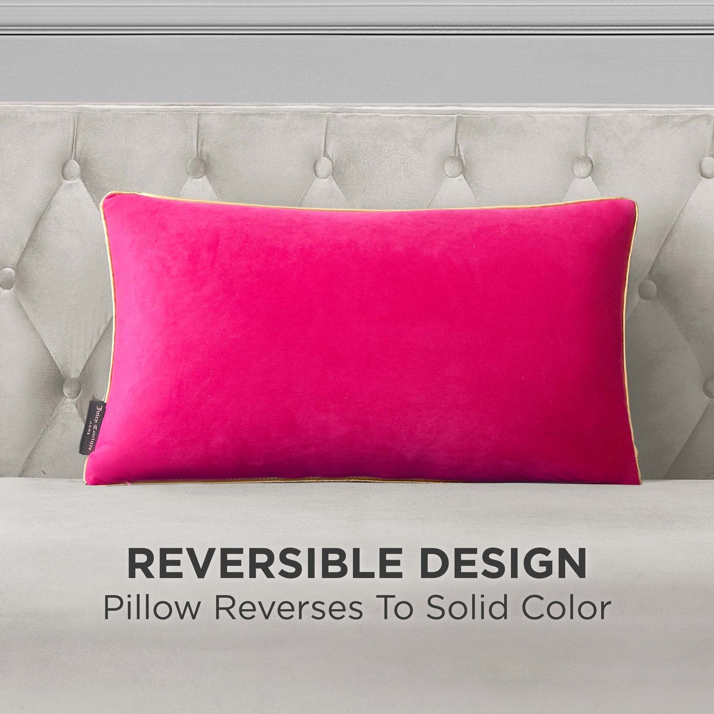 Velvet Cheetah Pillow - Hot Pink - Juicy Couture