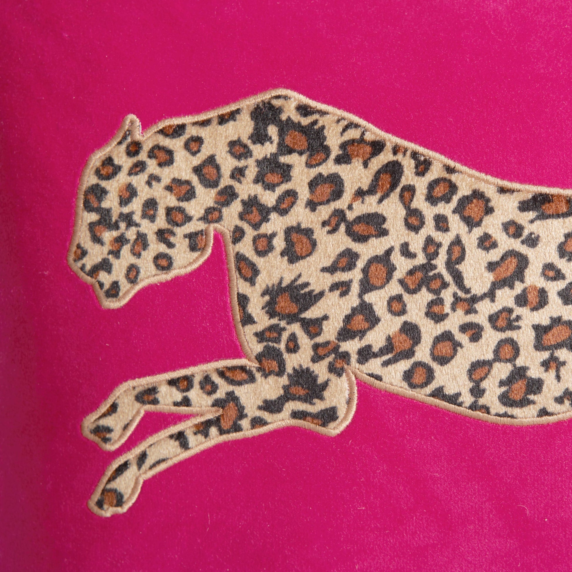 Velvet Cheetah Pillow - Hot Pink - Juicy Couture