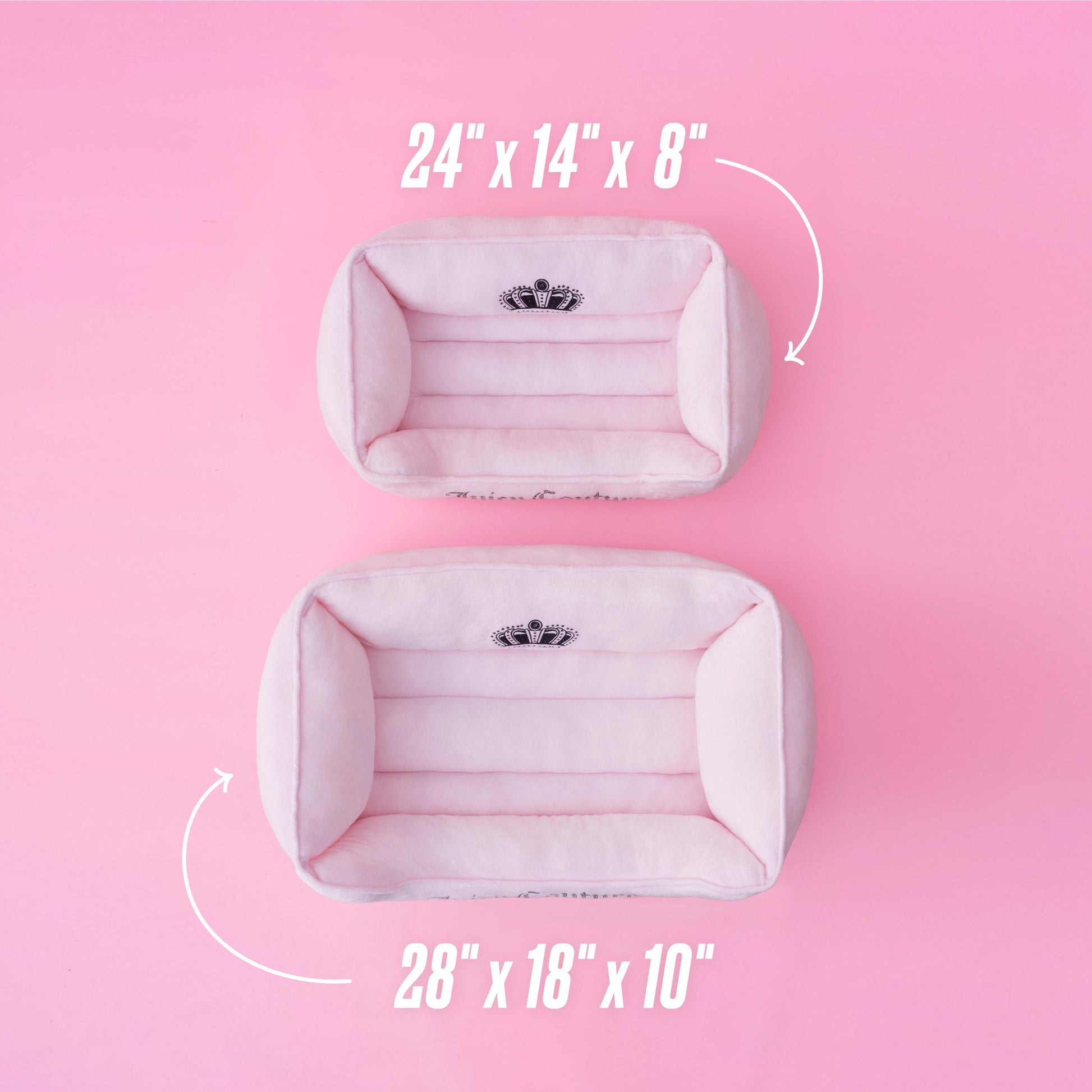 Crown Bling Black Pet Bed - Pink - Juicy Couture