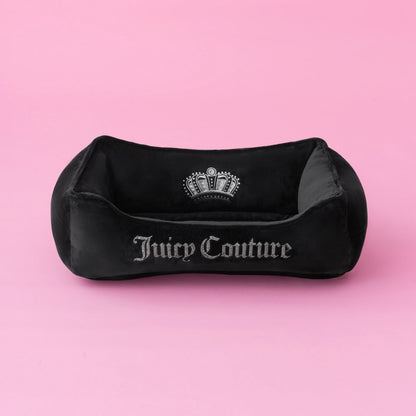 Crown Bling Black Pet Bed - Black - Juicy Couture