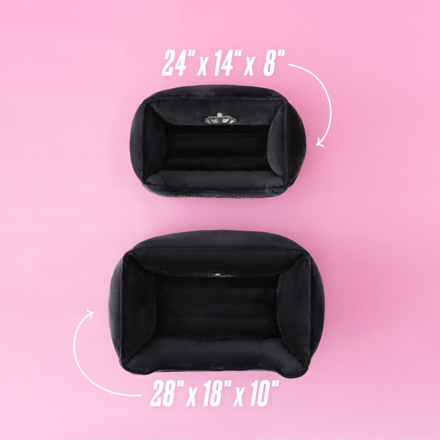 Crown Bling Black Pet Bed - Black - Juicy Couture