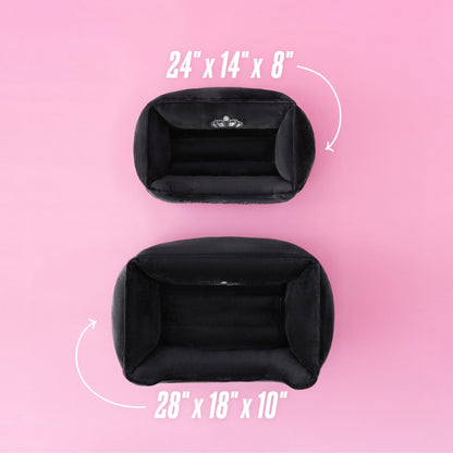 Crown Bling Black Pet Bed - Black - Juicy Couture