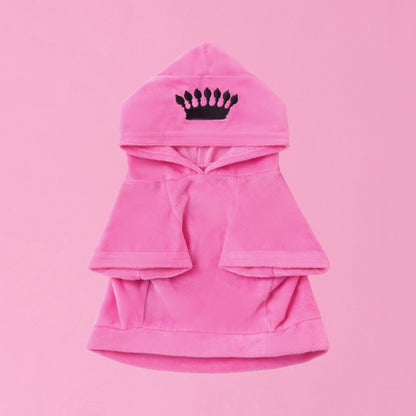 Bling Velour Pet Hoodie - Hot Pink - Juicy Couture