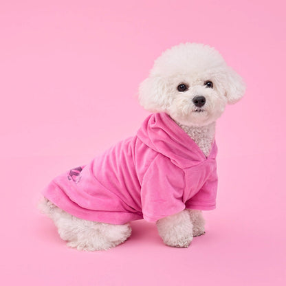 Bling Velour Pet Hoodie - Hot Pink - Juicy Couture