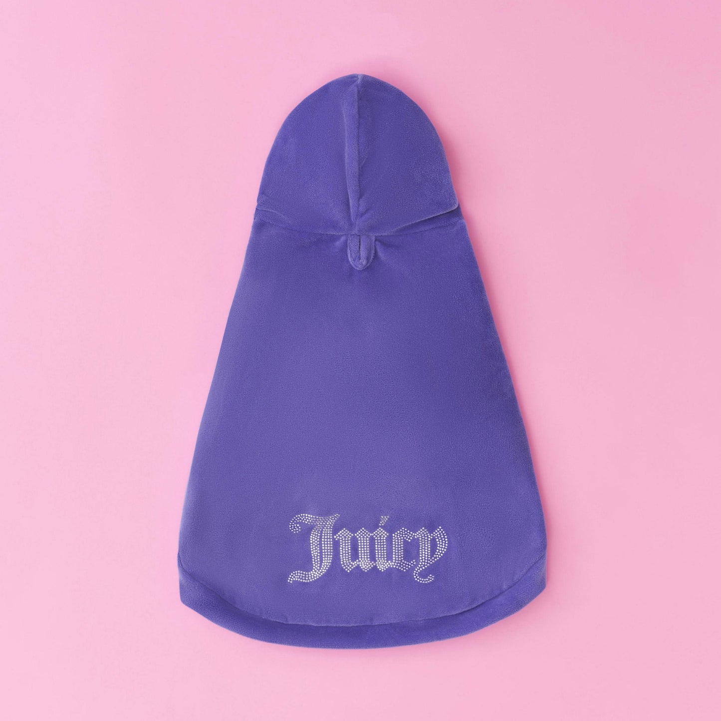 Bling Velour Pet Hoodie - Royal Purple - Juicy Couture