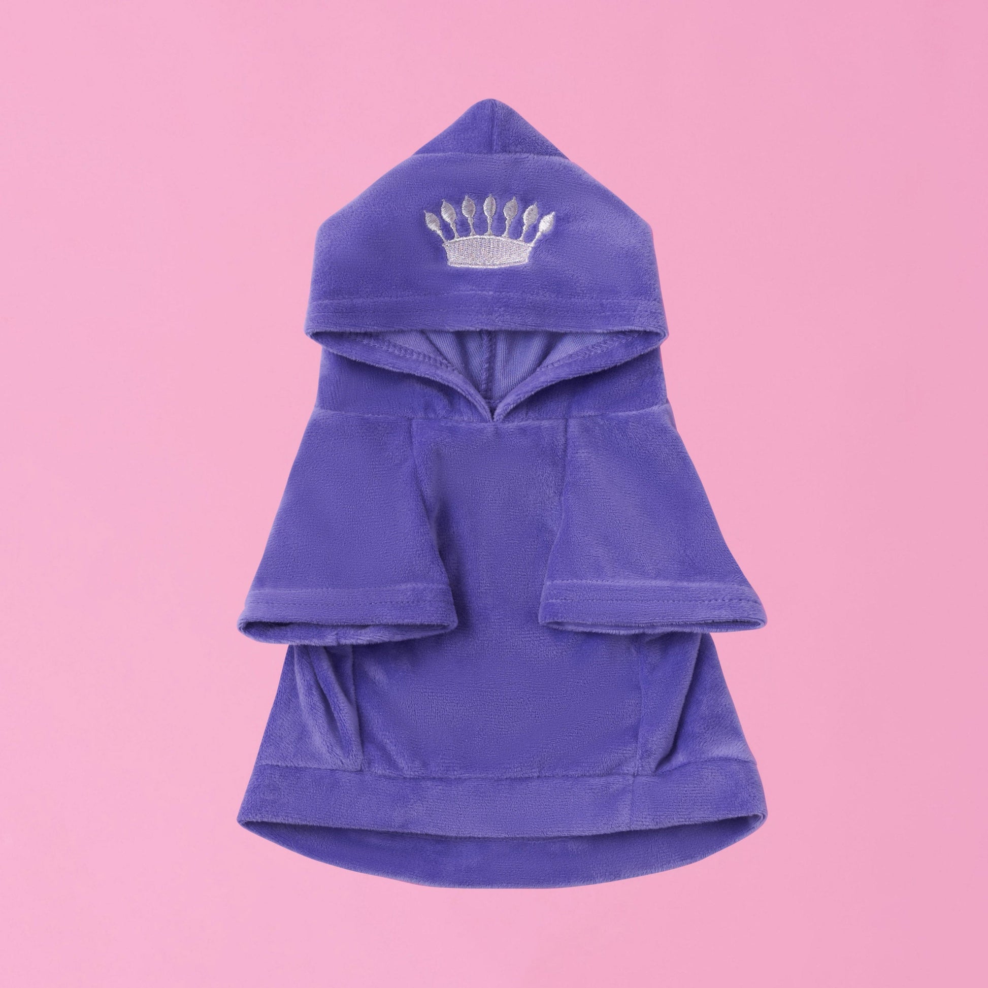 Bling Velour Pet Hoodie - Royal Purple - Juicy Couture