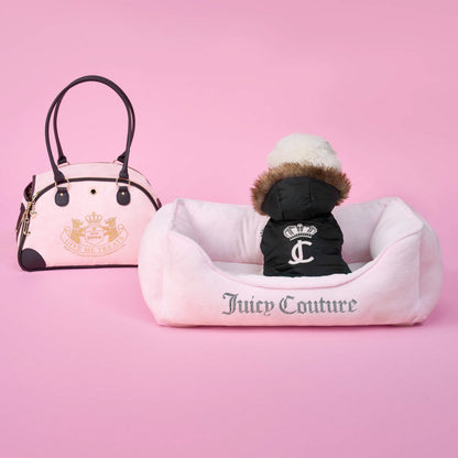 Pet Faux Fur Hooded Jacket - Hot Pink - Juicy Couture
