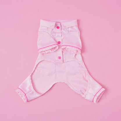 Juicy Couture Pet Silky Satin Pajamas - Pink - Juicy Couture