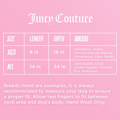 Juicy Couture Pet Silky Satin Pajamas - Black - Juicy Couture