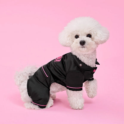 Juicy Couture Pet Silky Satin Pajamas - Black - Juicy Couture