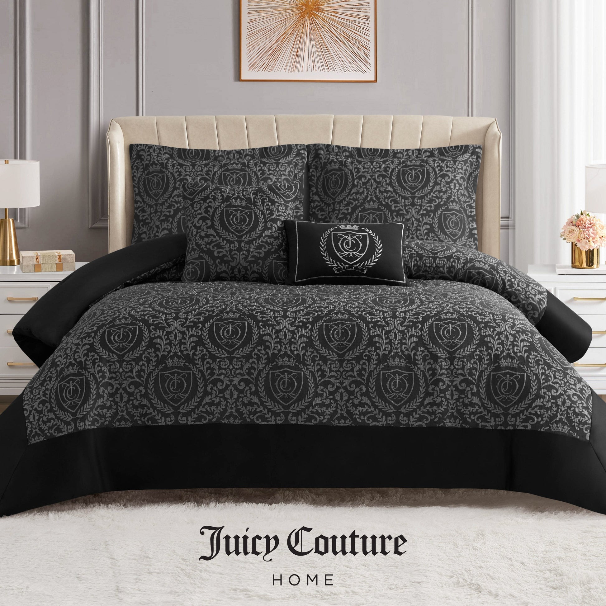 Dovona Comforter Set - Black - Juicy Couture