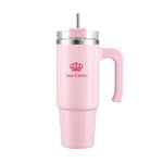 Glam Logo Stainless Steel Water Bottle - Pink Marshmallow - Juicy Couture