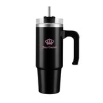 Glam Logo Stainless Steel Water Bottle - Jet Black - Juicy Couture